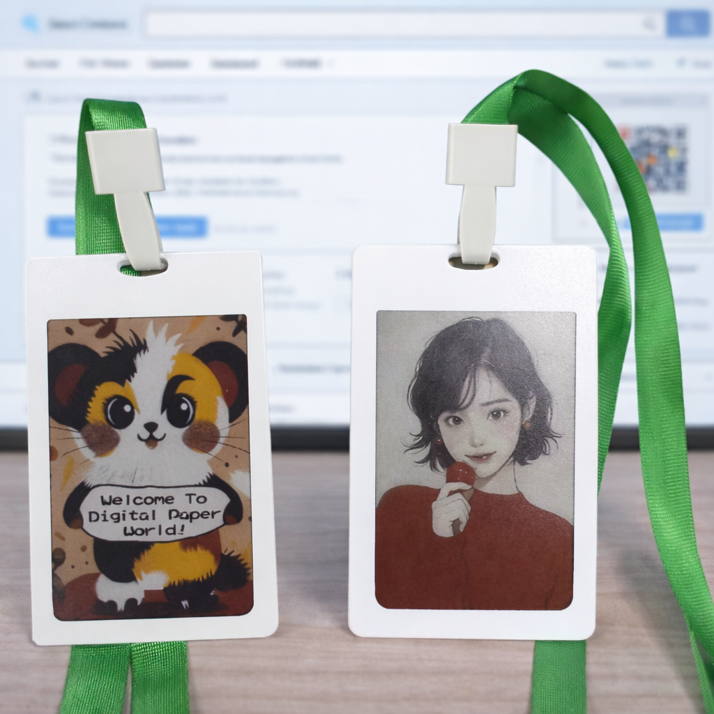 Farebný elektronický menovkový štítok